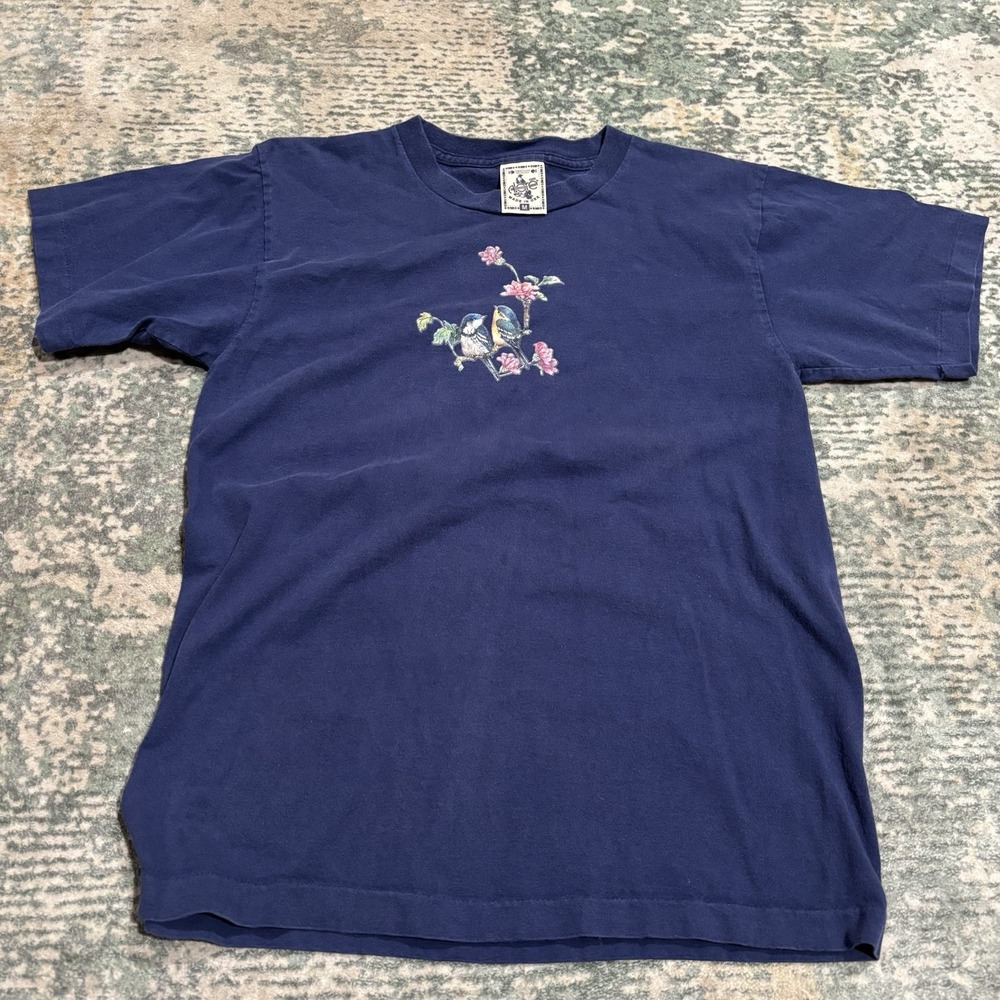 1990s vintage Alore bird graphic t-shirt Medium Made In USA Single Stitch
